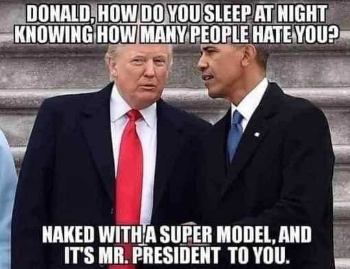 How Trump sleeps at night