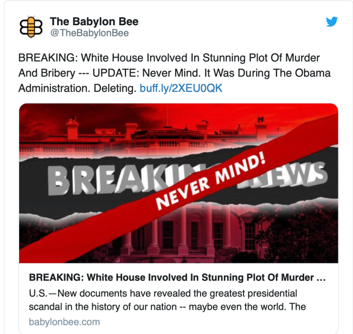 Babylon Bee-Breaking News